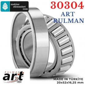 30304 Art Konik Makaralı Rulman  20x52x16,25 - 20*52*16,25 mm 30304 Art Konik Makaralı Rulman  20x52x16,25 - 20*52*16,25 mm